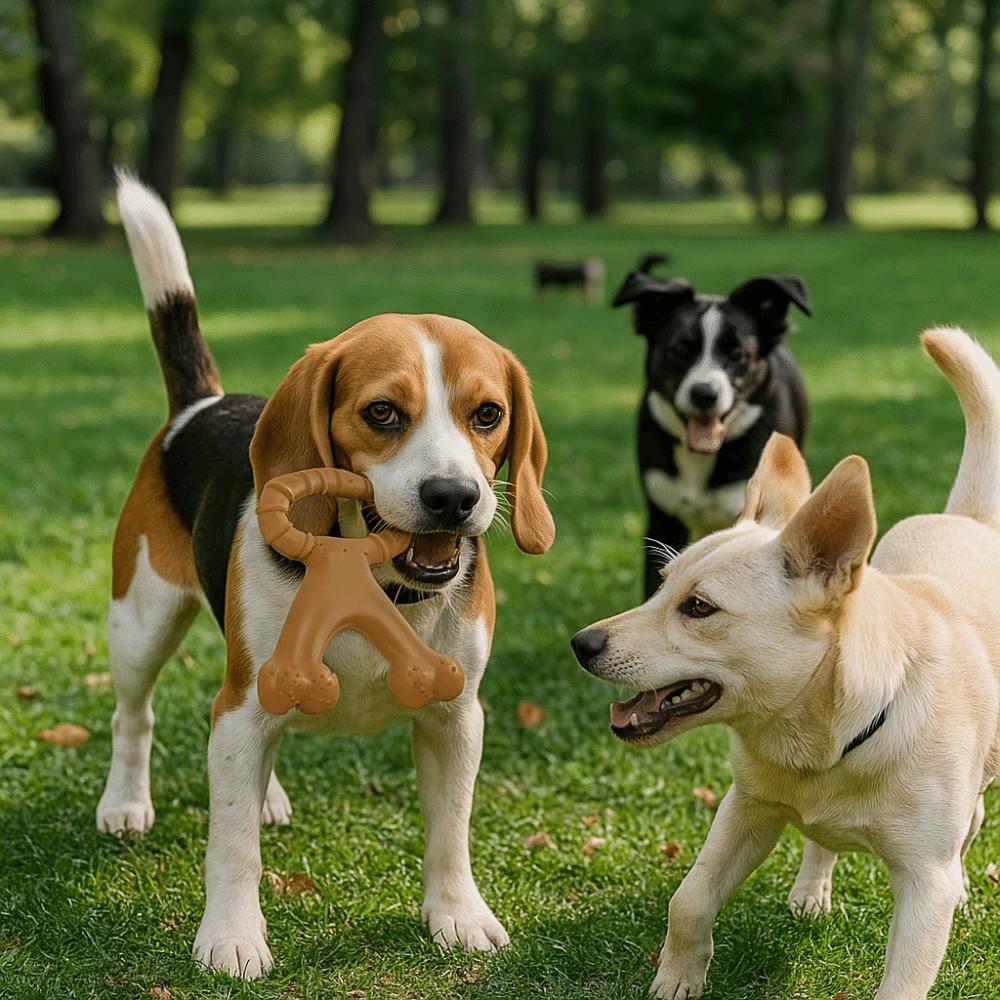 Creative Dog Chew Stick Bite Resistant Bone Shape Puppy Molar Toys Portable Durable Nylon Dog Bone Relieve Boredom