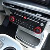 Car Interior Fittings Air Conditioner Knob Cover Audio Rotation Cover Trim Aluminum Alloy Material For Hyundai IONIQ 9 LHD/RHD