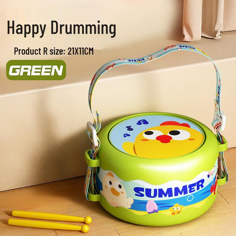 Детский поясной барабан и погремушка - Перкуссионная игрушка для раннего развития младенцев