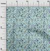 oneOone Cotton Flex Light Blue Fabric Asian Suzani  Fabric For Sewing Printed Craft Fabric By The Yard 40 Inch