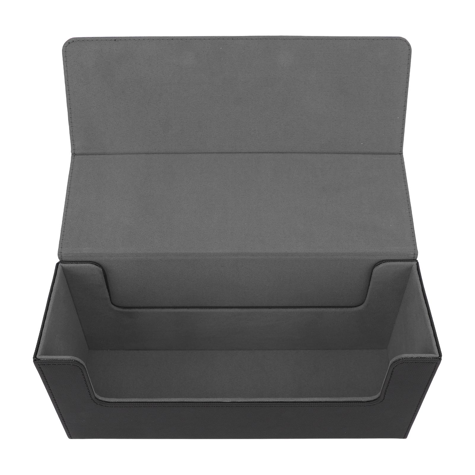 Card Deck Box Holding 250 Cards PU Leather Magnetic Closure Game Card Storage Case for Trading Cards