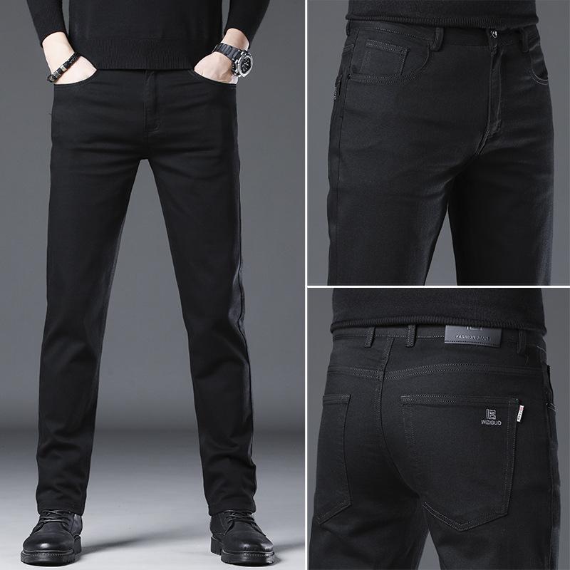 

Non-fading Stretch Jeans Men s Korean Style Trendy Slim Straight Pants 2023 Autumn Large Size Loose And Casual 28