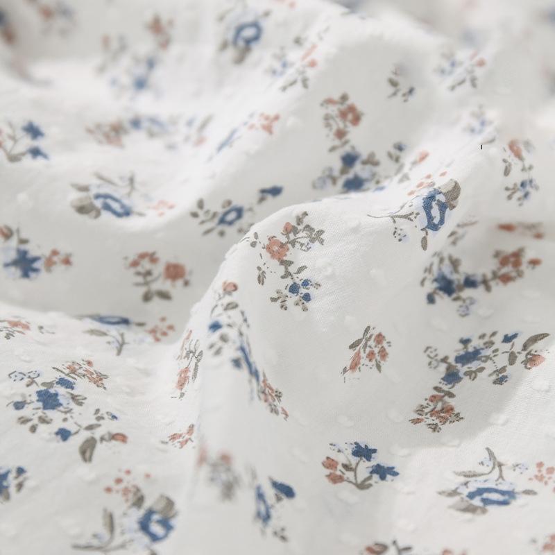 145x50cm Small Dot Jacquard 100% Cotton Retro Small Fragmented Print Fabric Making Children's Clothing Dress DIY Fabric YHTJ0120