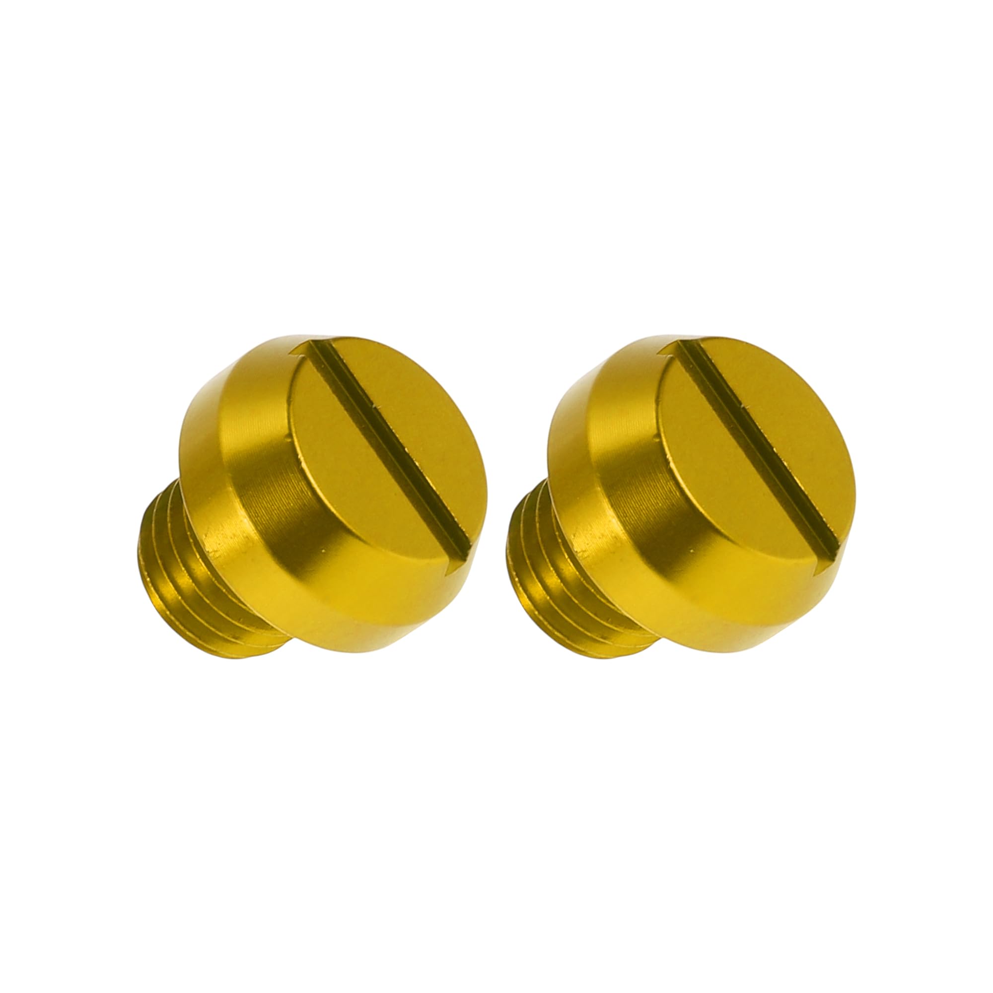 

A ABSOPRO Motorcycle Mirror Hole Plug Right Hand M10x1.25 Motorcycle Rear View Mirror Screw Gold Tone 2pcs