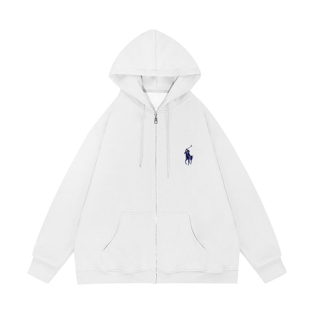 

Унисекс Толстовки и Свитшоты Модные Принтованные Свободные Молодежные На молнии Маленький Лейбл Худи L белый