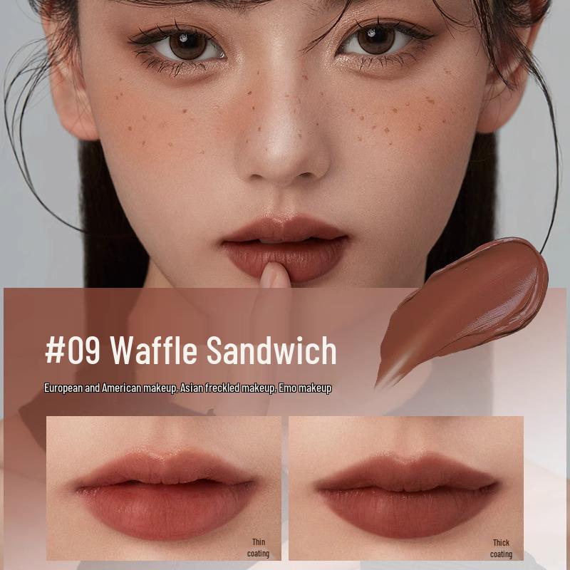 

ForeverKey Matte Lip Mud: Long-lasting, Non-transfer Nude Lip Gloss for Students