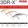 Düz Ağır Minnow Batan Levrek Prizma Altın Siyah YO-ZURI 3DR-X Yem, 60mm, Renk