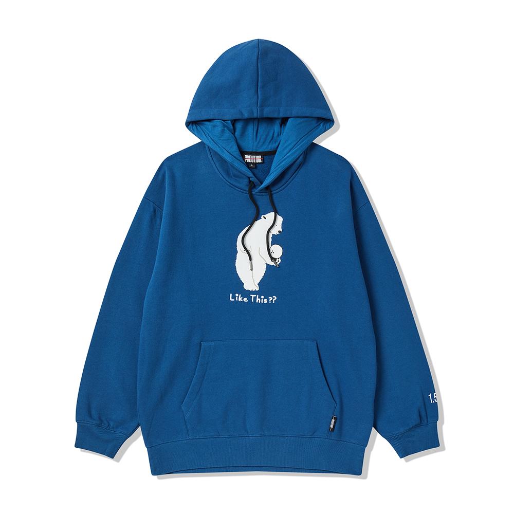 Pollution Bowling Ball Loose Fit Brushed Wash Hoodie M
