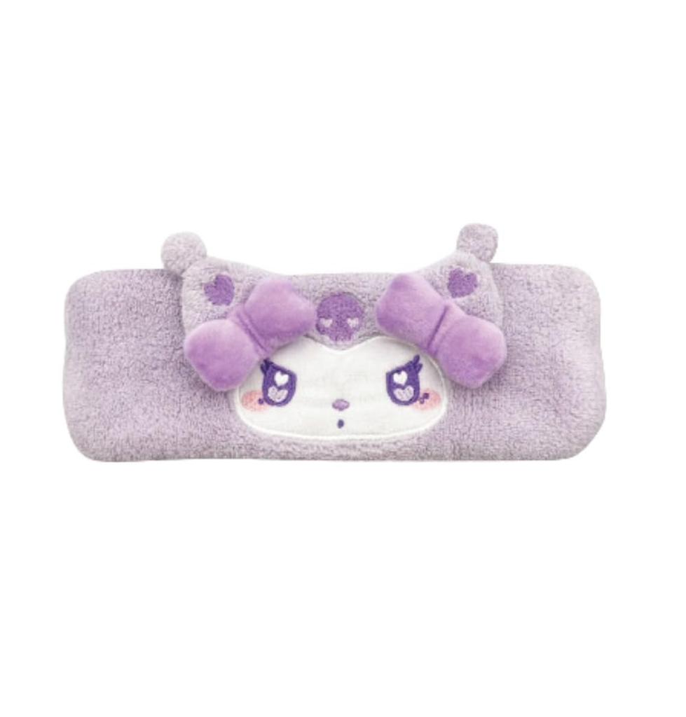 Hatayama Shoji Sanrio Characters Hairband, Urufuwa Kuromi, H8 X W22cm, 34202610