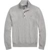 Polo Logo Embroidered Solid Color Mock Neck Pullover Sweater Men Sweater Gray 710918165-007