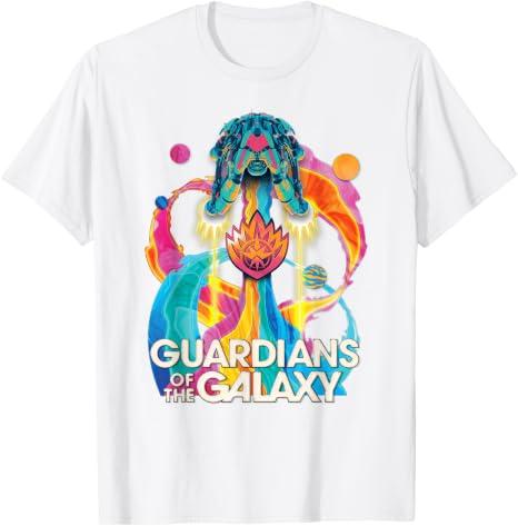 Fashion Casual Funny Guardians of The Galaxy Volume 3 Bowie Space Rainbow T-Shirt Unisex