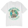 Divertente Salva il Pianeta Uccidi Tutti gli Umani Stampa Grafica Robot T-shirt Moda Donna Estate Manica Corta Maglietta Abbigliamento