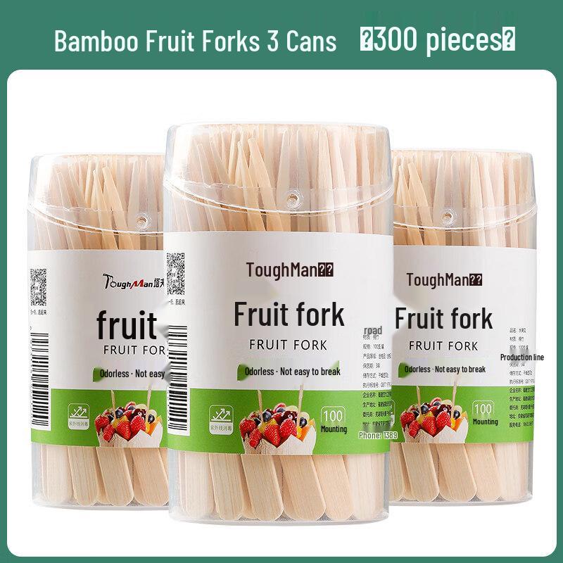 ZISIZ Disposable Bamboo Fruit Fork Set