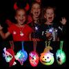 10/50Pcs Glowing Pumpkin Ghost Bracelet Rings Kids Night Toys Halloween Party Favor Kids Gifts Festival Carnival Giveaways