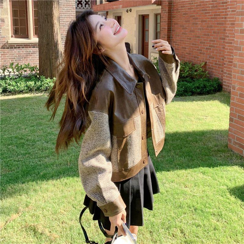 2025 Myllard Women's Versatile Leather Jacket - Stylish Loose Fit for Autumn and Spring