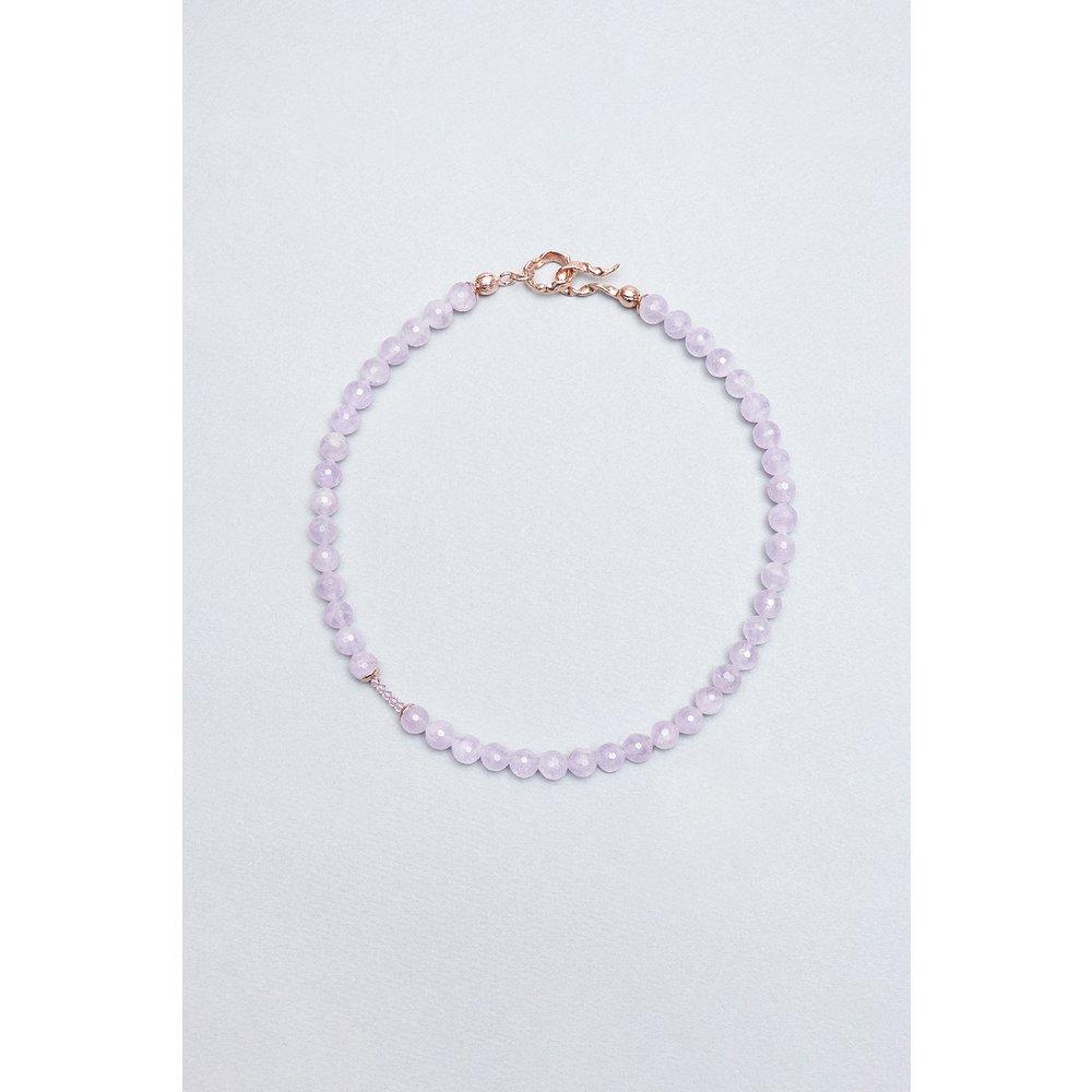 

[Hazina] 8Mm Lavender Amethyst Necklace 45cm