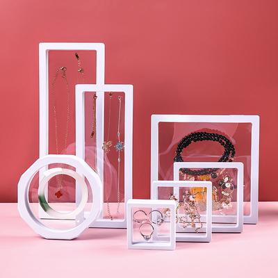 PE Film Brosche Münze Edelsteine Schmuck Aufbewahrungsbox staubdicht Ausstellung Ring Fall