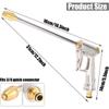 Electroplating Frosted Extension Rod High Pressure Car Wash Water Guns