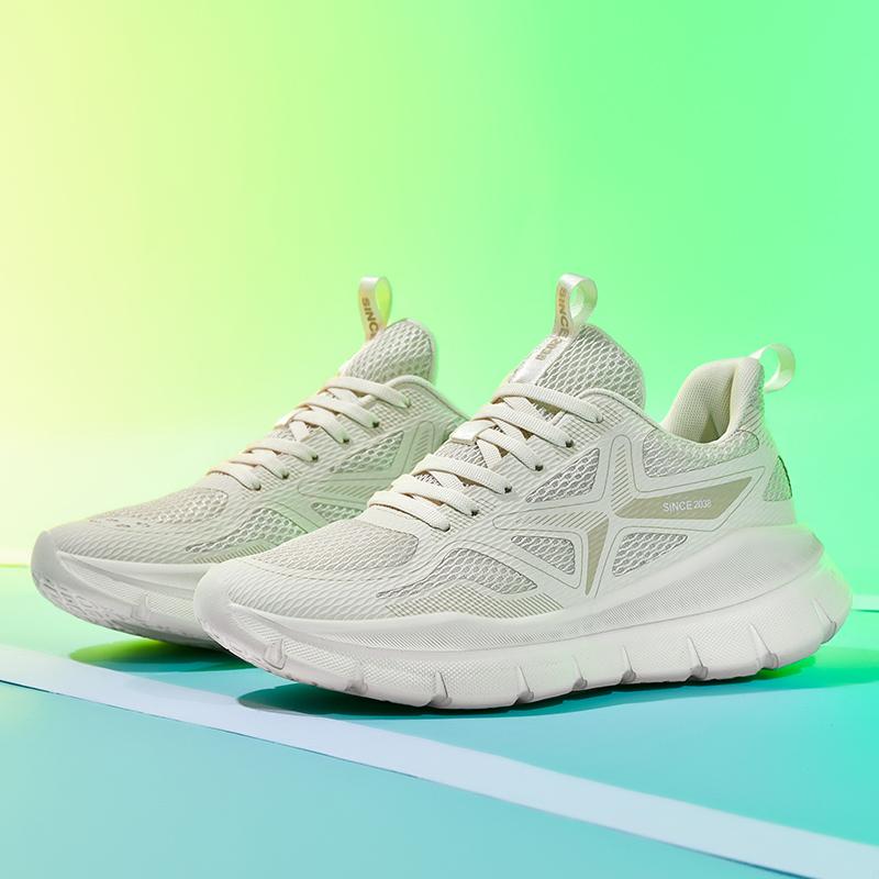 2025 New Men s Breathable Lightweight Sneakers Fashion Running Shoes for Walking Comfortable Casual Athletic Shoes Summer 36 бежевый 4419₽