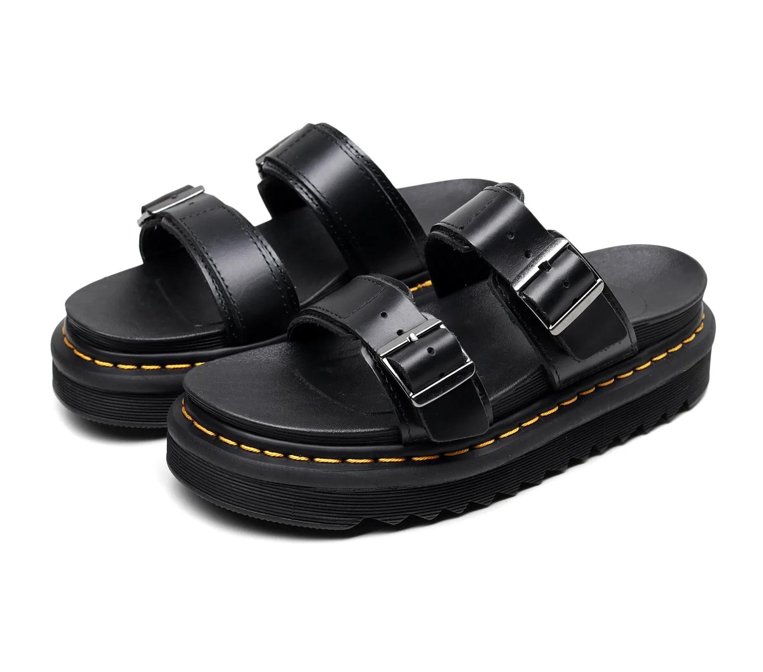 Fashion Shoes Cswo01 Women's New Trend Breathable Slide Slippers Open Toe Beach Thick Heel Customize Leather Slides With Factory Price Cm