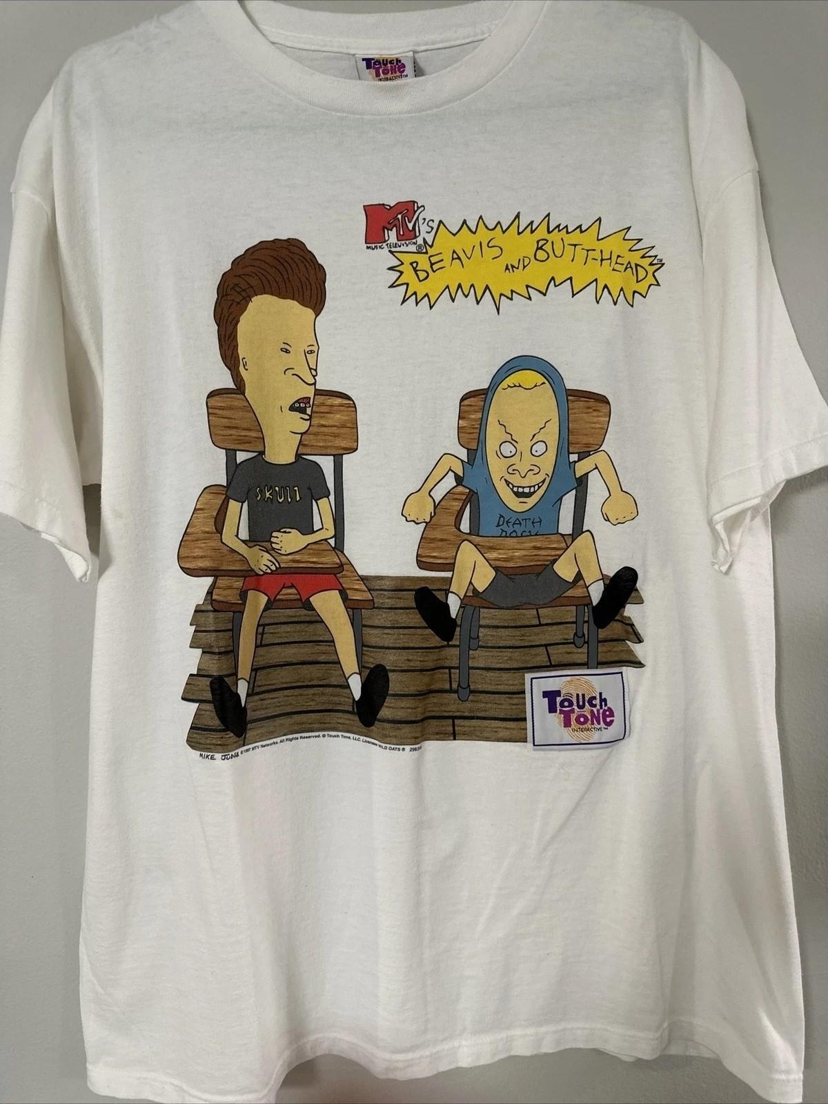 Винтажная футболка Beavis And Butthead Репринт Унисекс Футболка Мужчины Женщины S-5XL Унисекс Футболка XXXXL
