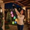 Star Colorful Wind Chime Light Oval Hanging Solar Lamp Durable Solar Decorative Lamp  Terraces