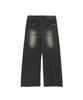 VONVAT Damaged Pocket New Wide Jeans (Black)
