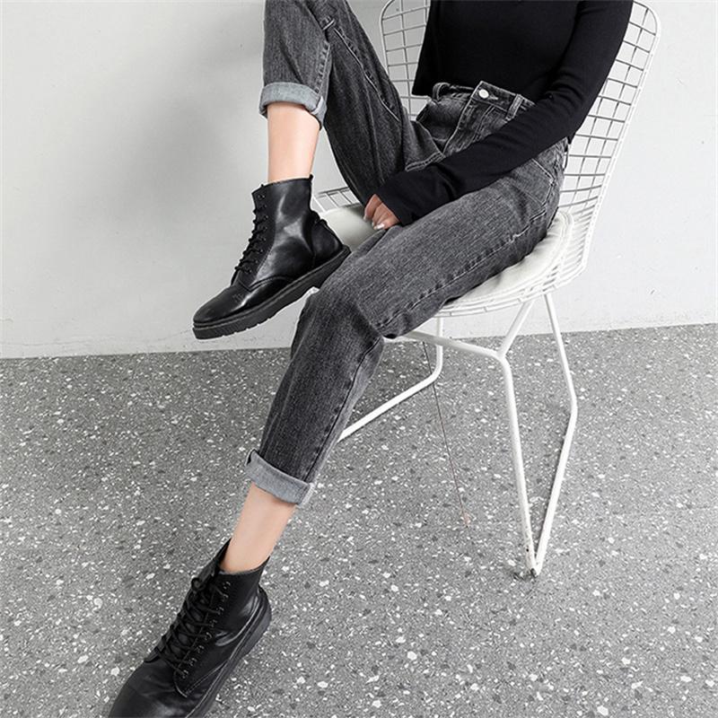 2022 Winter Korean Stytle Fashion Keep Warmhigh Waist Comfortable Loose Casual Denim Pants Warm Fleece Harajuku Streetwear Jeans