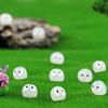 10Pcs Mini Luminous Briquettes Elfs Dust Sprite Micro Ornaments Small Coal Ball Glowing Potted Ornament Miniature Garden Decor