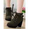 Women High Heeled Ankle Boots Ladies Autumn Winter Womens Shoes High Heels 8.5cm Female Boot Botas De Mujer Plus Size