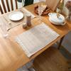 Soft 1 pcs Cotton Linen Party Supplies Household Fringed Table Decor Table Mats Napkin Placemats