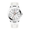 Combat Air Ceas Damă Curea Silicon Cadran Alb Quartz 7758.1833