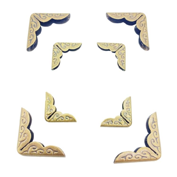 100 ks rohů pro album Starožitné chrániče rohů alba Pro svatební fotoalba Deníky Scrapbooky