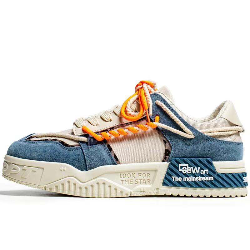 Modische Herren-Sneaker Lässige Mode Atmungsaktive Skateboardschuhe für Herren Bequeme Plateau-Vulkanisierte Schuhe Outdoor-Sportschuh