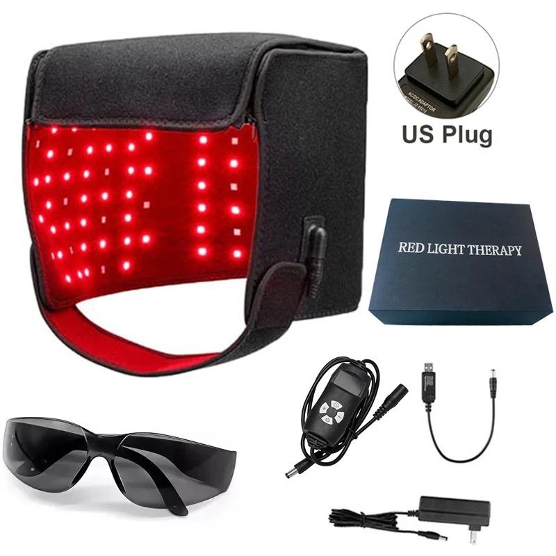 Red Light Hats for Hair Regrowth Infrared light Cap Thinning Anti Hair Loss Anxiety Stress Reduce Migraine Scalp Relax Massager