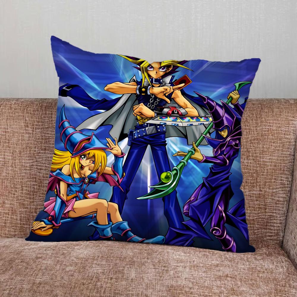 Anime Cool Yu Gi Oh Card Pillow Case For Home Bedroom Car Office Decoration Living Room Sofa Cushion Cover Suitable