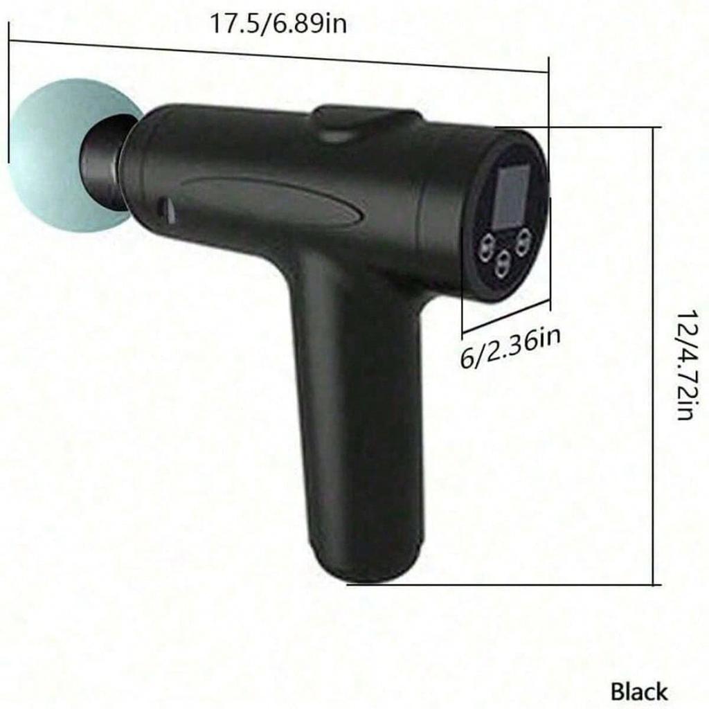 1pc Massage Gun, Deep Tissue Muscle Handheld Percussion Massager For Body, Back And Neck, Ultra Compact Elegant Design