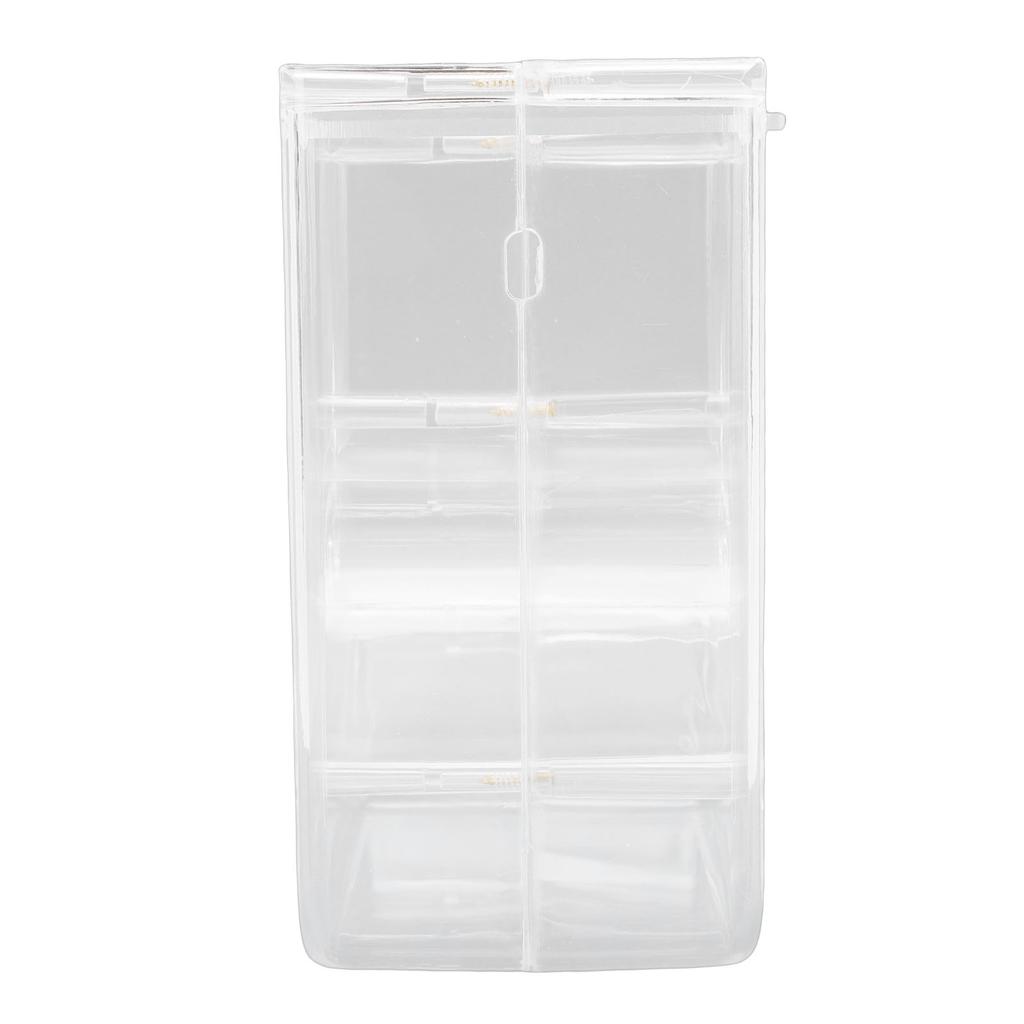 Automatic Hamster Feeder Clear Plastic Anti Tipping Pet Food Dispenser for Squirrel Hedgehog Guinea Pig ZS 02