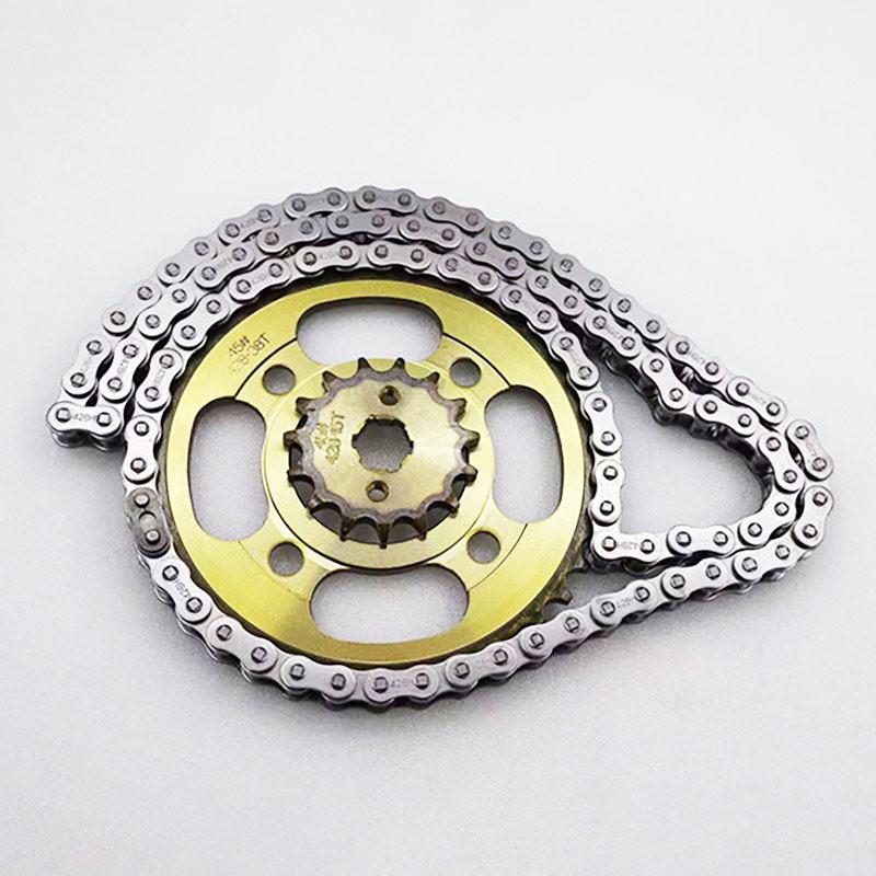 CG125 Motorcycle Chain Sprocket Set 38T Rear 19T Front ZHUJIANG XINGFU Motorbike Replacement Parts