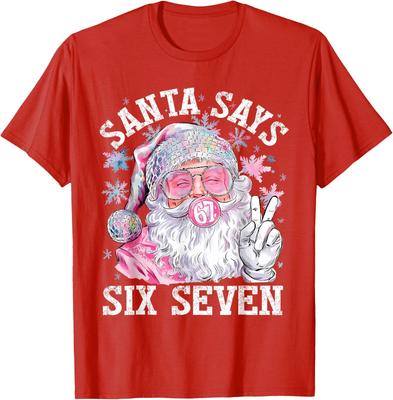 Santa Says Six Seven Christmas Meme Unisex T-Shirt