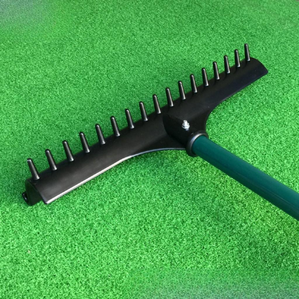 Golf Sand Rake with 17 Tines Portable Bunker Premium for Golfers