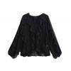 Womens Classic Versatile Layered Blouse Casual Elegant Long Sleeve Shirt Daily Wear