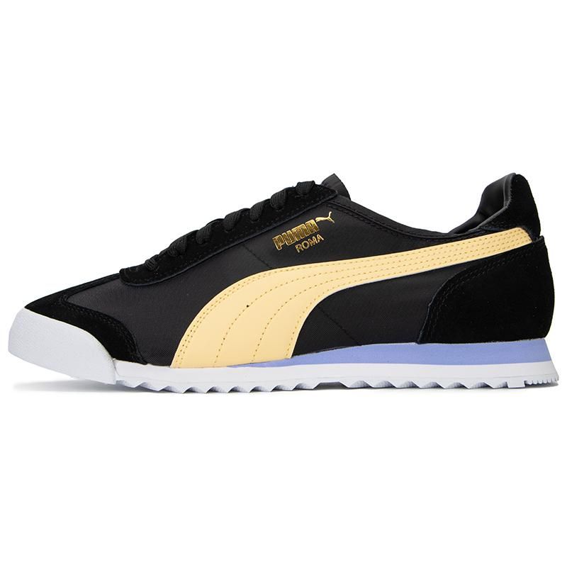 Puma Roma OG Nylon Casual Sneakers Unisex Sneakers Black White Gold 362408-37