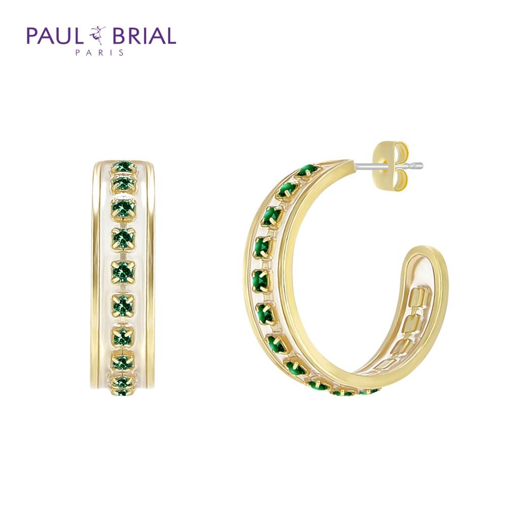 

PAULBRIAL PDBE0213 Green Le Monde Earrings