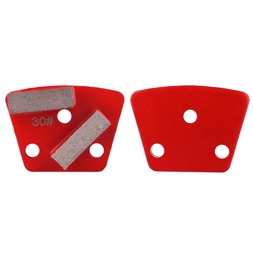 3PCS Trapezoid Diamond Floor Grinding Pad Disc #30 Grit Metal Bond Scraper
