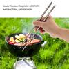 Titanium Tableware Camping Fork Spoon Cutter Chopsticks Ultra Light Outdoor Cutlery Set for Picnic Travel Backpacking Hiking Kitchen