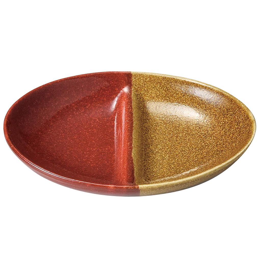 Aito Aito Seisakusho [Tone On Tone] Mini Plate Dish Approx. 12 X 10cm Red Mino Ware Dishwasher Microwave Safe Made In Japan 266486