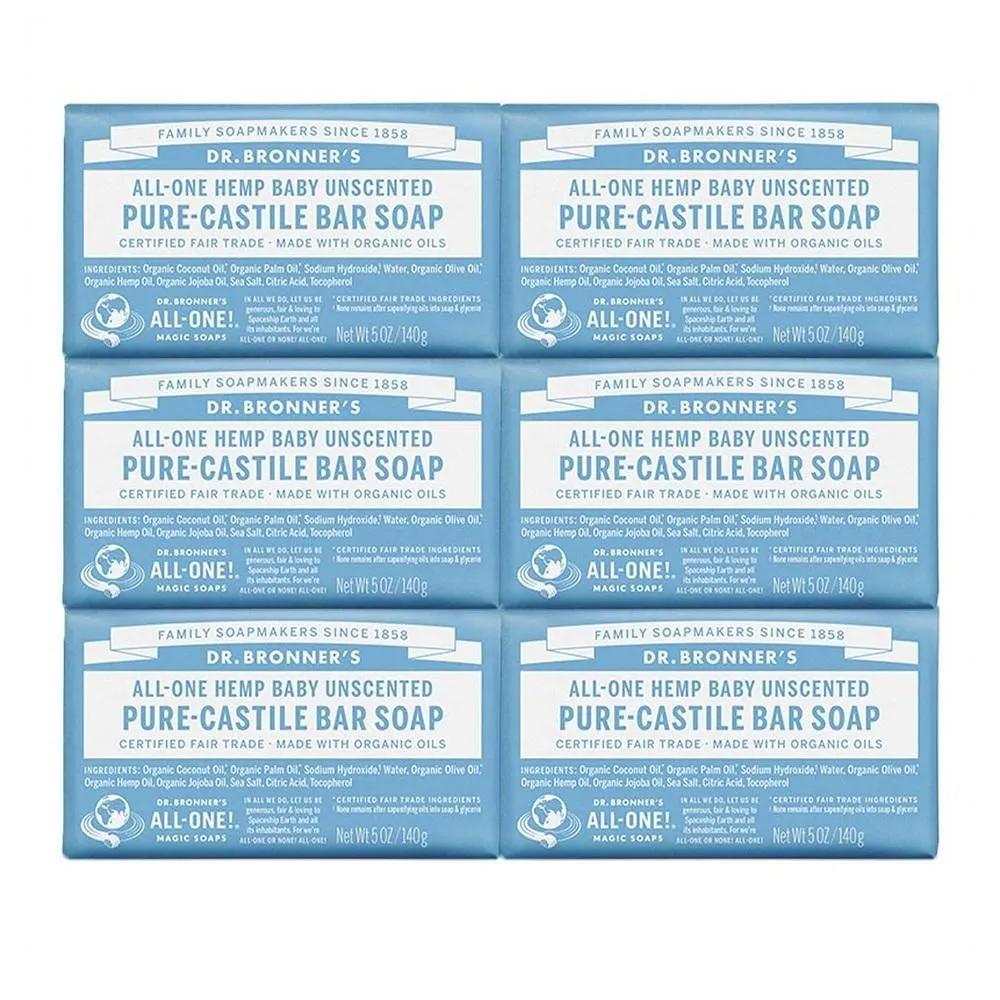 Dr. Bronner's Soap 140g 6-Pack Baby Unscented