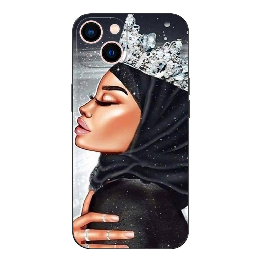 

Черный чехол из ТПУ для Huawei Honor X8 50 Lite Pro 10 lite Nova 5t 8 9 Pro 4G 5G 8i Cover Muslim Islamic Gril Queen Honor 50 Pro