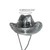 Disco Ball Cowboy Hat Girl Costume Cosplay Cap Household Decoration for Home Festival Shopping Traveling Supplies